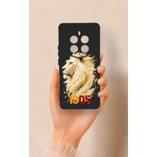 Vip Case Realme 12 Pro Uyumlu Sarı Kırmızı 1905 Aslan Desenli Silikon Kılıf