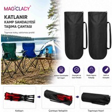 Magic Lady 2 Adet Katlanır Kamp Sandalyesi Taşıma Çantası – Omuz Askılı Siyah Kamp Sandalye Kılıfı