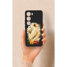 Vip Case Vivo V40 Lite 5g Uyumlu Sarı Kırmızı 1905 Aslan Desenli Silikon Kılıf