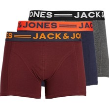 Jack & Jones Jaclıchfıeld Trunks 3 Pack Noos Erkek Boxer