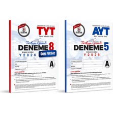 Özdebir Yayınları Tyt Ayt Türkiye Geneli Deneme Seti – Tyt Deneme 8 + Ayt Deneme 5 – Yks Üniversite Sınavı Hazırlık