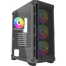 Powerboost PB-PS7840B Atx Raınbow Fan Siyah 600W Gamıng Kasa