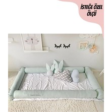 St. Morritz Su Yeşili 120X200 Montessori Yatak Bariyer Beşik Kenar Koruma Özel Ölçü