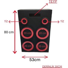Kayseri Pandizot Müzik Seti&dolabı (4X20CM+2X10CM ve Teyp Yeri) Boş Hoparlörsüz
