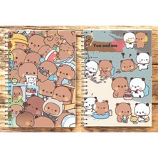 St. Morritz 2 Adet Bubu Dudu A5 Anime Spiralli Defter 50 Yaprak