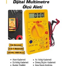 St. Morritz Kademeli Dijital Multimetre Ölçü Aleti Akım Voltaj Direnç Ölçümü