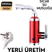 Sıcak Musluk Elektrikli Ani Su Isıtıcı Asg-5k Kırmızı