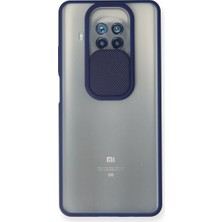Bezos Mi 10T Lite Kılıf Palm Buzlu Kamera Sürgülü Silikon - Lacivert