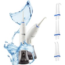 Mucize Aquapik 500 Şarjlı Taşınabilir Ağız Duşu - Kablosuz Diş Temizleme Cihazı ve Ağız Hijyen Seti