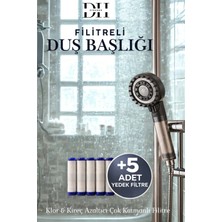 Dihamer Akıllı Akış Sistemli Arıtmalı Filtreli Duş Başlığı Kireç Önleyici Saç ve Cilt Dostu Arıtmalı
