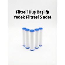 Dihamer Filtreli Duş Başlığı Yedek Filtresi 5 Adet - Su Arıtmalı Pamuk Filtre