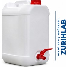 Zurihlab Zurıhlab 20 Lt Musluklu Kapaklı Plastik Bidon – Dayanıklı, Sızdırmaz ve Taşınabilir