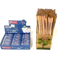 St. Morritz 24'lü Sınav Silgisi + Fatih Natural Mercanlı Kurşun Kalem 72'li