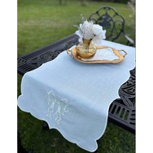 Elora Maison Fionelle Runner, Nakışlı Runner, Keten Runner
