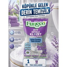FUNECO Klozet Tuvalet Wc Temizleyici, Aktif Köpüklü, Doğa Dostu, Lavanta Ferahlığı - 1 Paket