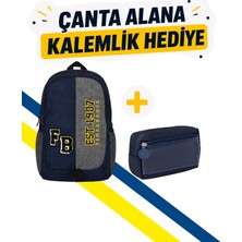 Fenerbahçe Pelüş Logolu Çanta ve Çift Gözlü Kalemlik Hediyeli