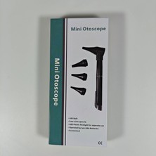 Mucize Mini Otoskop Kulak Muayene Cihazı - LED Işıklı Kbb Kalem Fener ve 4 Boy Spekülüm Uç Seti