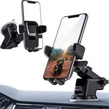 Aslanoğlu Store Powerway TT13 Ayarlanabilir Evrensel Araç Içi Vantuzlu Cam Torpido Telefon Tutucu