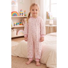 Babymod  Tavşan Desenli 2,5 Tog Elyaf Dolgulu Premium Kalite 100% Pamuk Penye Astarlı Çocuk Uyku Tulumu