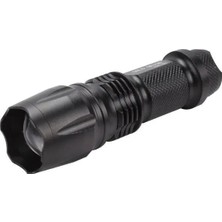 Alkasaz Gold Orion Km-84 Tasarruflu Şarjlı Zoomlu Metal El Feneri Kemer Klipsli