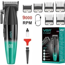 St. Morritz Saç Kesme Profesyonel Saç Düzeltici Kesme Akülü Saç Kesme Makinesi 9000RPM V-003 Mavi