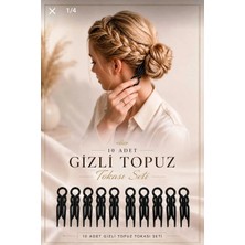 Invictus Design Kadın Siyah Gizli Topuz Tokası Saç Düzenleyici Saç U Pin Firkete Saç Çatalı ( 6 x 1,5 cm ) 10 Adet Set