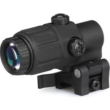 Alkasaz Magnifier 5x Yakınlaştırmalı Dürbün - 22MM Ray Uyumlu, Katlanır Yaylı Ayaklı