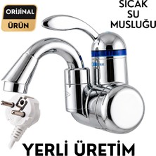 Sıcak Musluk Elektrikli Ani Su Isıtıcı Dsg-5c Krom