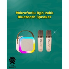 Alkasaz Iki Mikrofonlu Renkli LED Işıklı Karaoke Cihazı