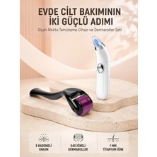 Alkasaz Dermaroller ve Vakumlu Siyah Nokta Temizleme Cihazı 2’li Cilt Bakım Seti