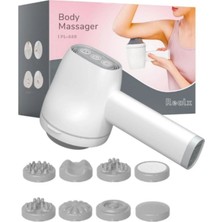 St. Morritz Şarjlı 8 Başlıklı 5 Modlu Titreşimli Tüm Vucüt Masaj Aleti Body Massanger RX-303