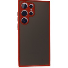 Ny Joy Galaxy S24 Ultra Kılıf Montreal Silikon Kapak - Kırmızı