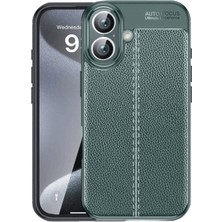 Ny Joy iPhone 16 Plus Kılıf Auto Focus Kapak - Koyu Yeşil