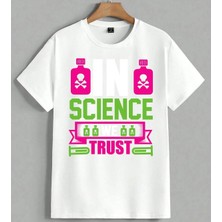 Science Trust Tehlikeli Kimya Unisex Oversize Tişört Beyaz