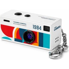 Piyatech G6 Thumb Camera Mini Anahtarlık Kamera 1080P Hd Video Kayıtlı Retro Tasarım Taşınabilir Mini Dijital Kamera