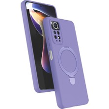 Ny Joy Redmi Note 12 Pro 4g Regal Magsafe Standlı Kapak - Lila