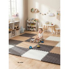 St. Morritz 6 Parça Premium 50X50 Puzzle Mat - 100X150 cm Kurulumlu Oyun Spor Matı Puzzle Halı Tatami 15M