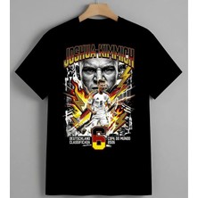 Joshua Kimmich Futbol Posteri Unisex Erkek Kadın Oversize Tişört Siyah