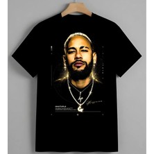 Altun Portre Hip Hop Sanatci Baskılı Unisex Erkek Kadın Oversize Tişört Siyah