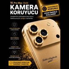 Mervin Store 16 Pro Max Uyumlu Premium Gold Kamera Lens Koruyucu – Maksimum Koruma, Şık Tasarım