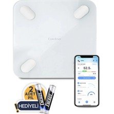St. Morritz Yağ Ölçer Fonksiyonlu Baskül Akıllı Bluetooth Tartı - Uygulama ile Kontrol ( 30X30 cm )