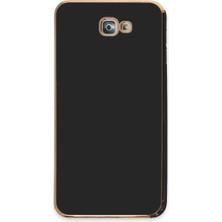 Ny Joy Galaxy J7 Prime Kılıf Volet Silikon - Siyah