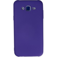 Ny Joy Galaxy J7 Kılıf Nano Içi Kadife Silikon - Mor