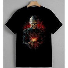 Enerji Insan Tech Anatomisi Syh Unisex Erkek Kadın Oversize Tişört Siyah