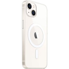 Ny Joy iPhone 15 Plus Kılıf Magneticsafe Şeffaf Silikon - Şeffaf