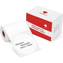 St. Morritz 60X60MM/130ADET Yuvarlak Beyaz - M221, M200, M220 Için Çok Amaçlı Etiket XY6060-130