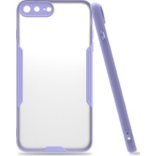 Ny Joy iPhone 7 Plus Kılıf Platin Silikon - Lila