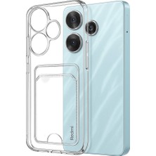 Ny Joy Redmi 13 4g Kılıf Kart Şeffaf Silikon - Şeffaf