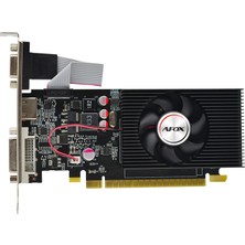 Quadro Afox Geforce GT730 2gb Ddr3 128BIT AF730-2048D3L2 Dvı HDMI VGA Lp Single Fan Retail Pack Ekran Kartı