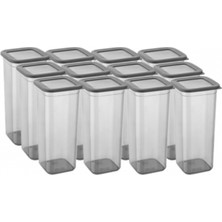 Ny Joy 12'li Kavanoz Seti & Saklama Kabı & Erzak Kabı 12X1900 ml (20 Lı Etiket Hediyeli)
